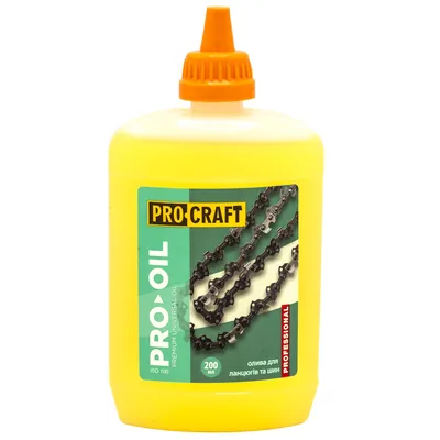 Олива для змащування ланцюга PRO-CRAFT 200мл.