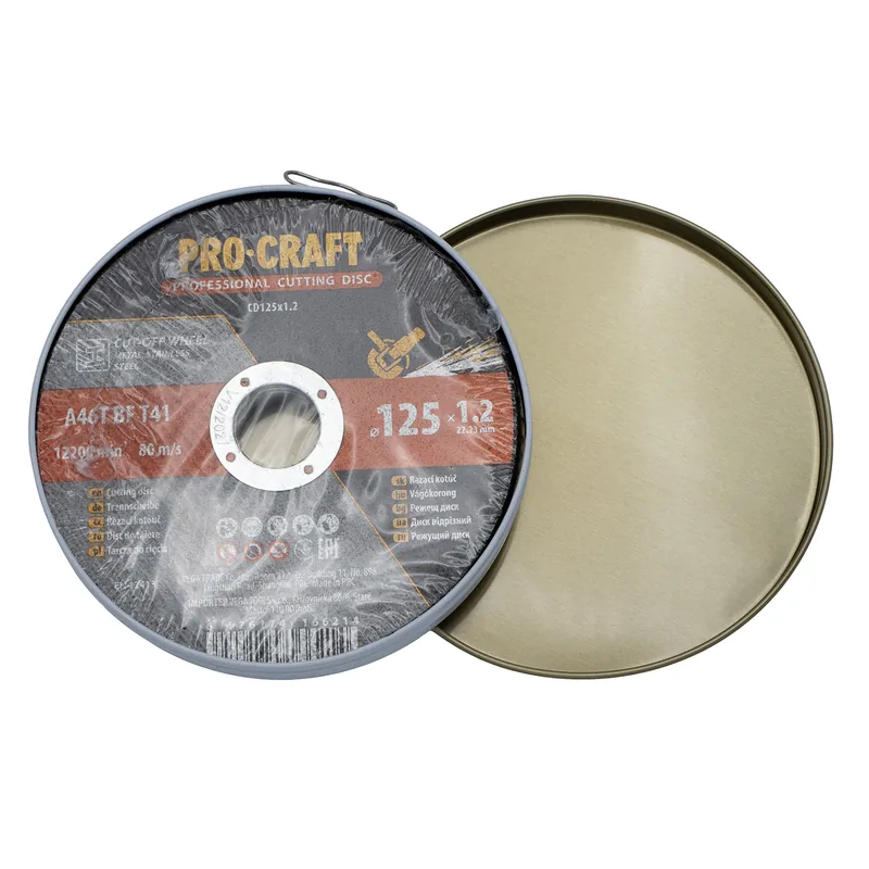 Набір відрізних дисків по металу PRO-CRAFT CD-125*1.2b (10 шт)