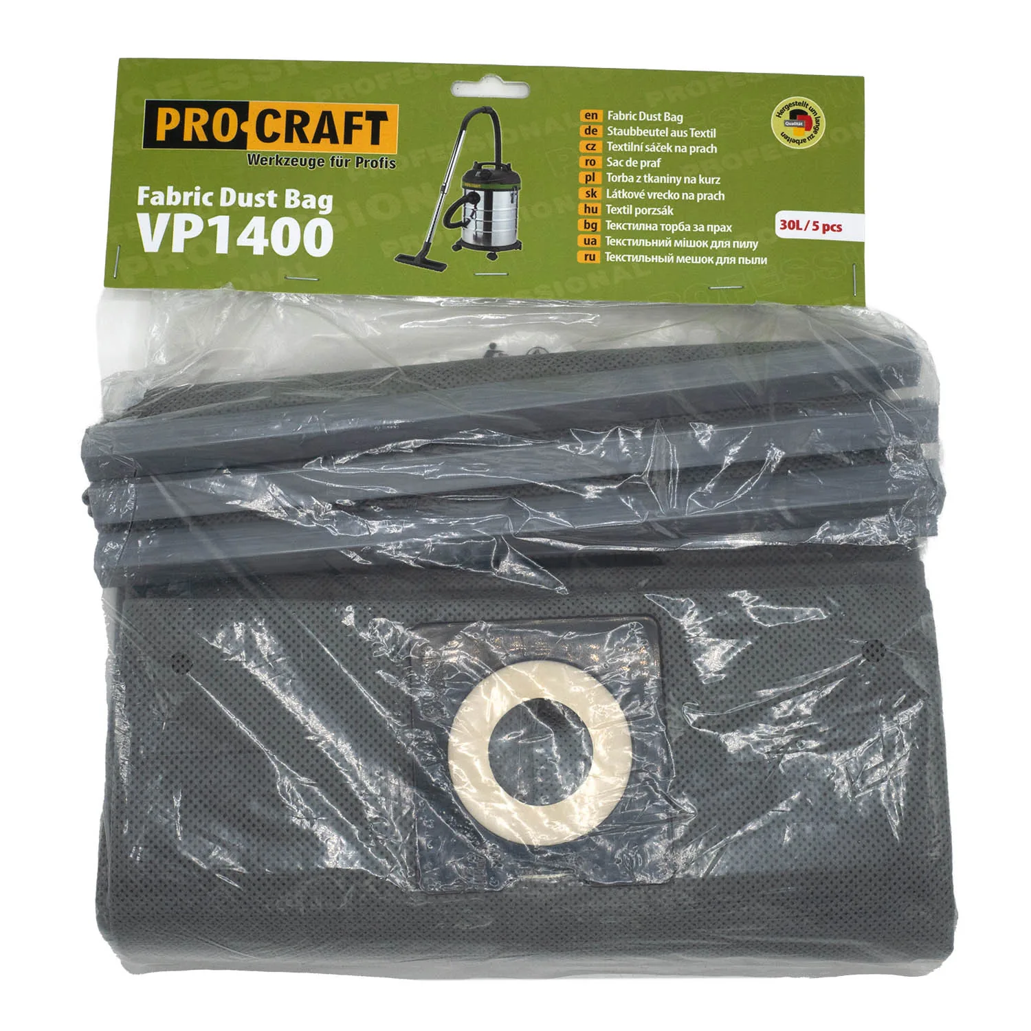 Мішок тканинний PRO-CRAFT для пилососа VP-1400 (5шт)