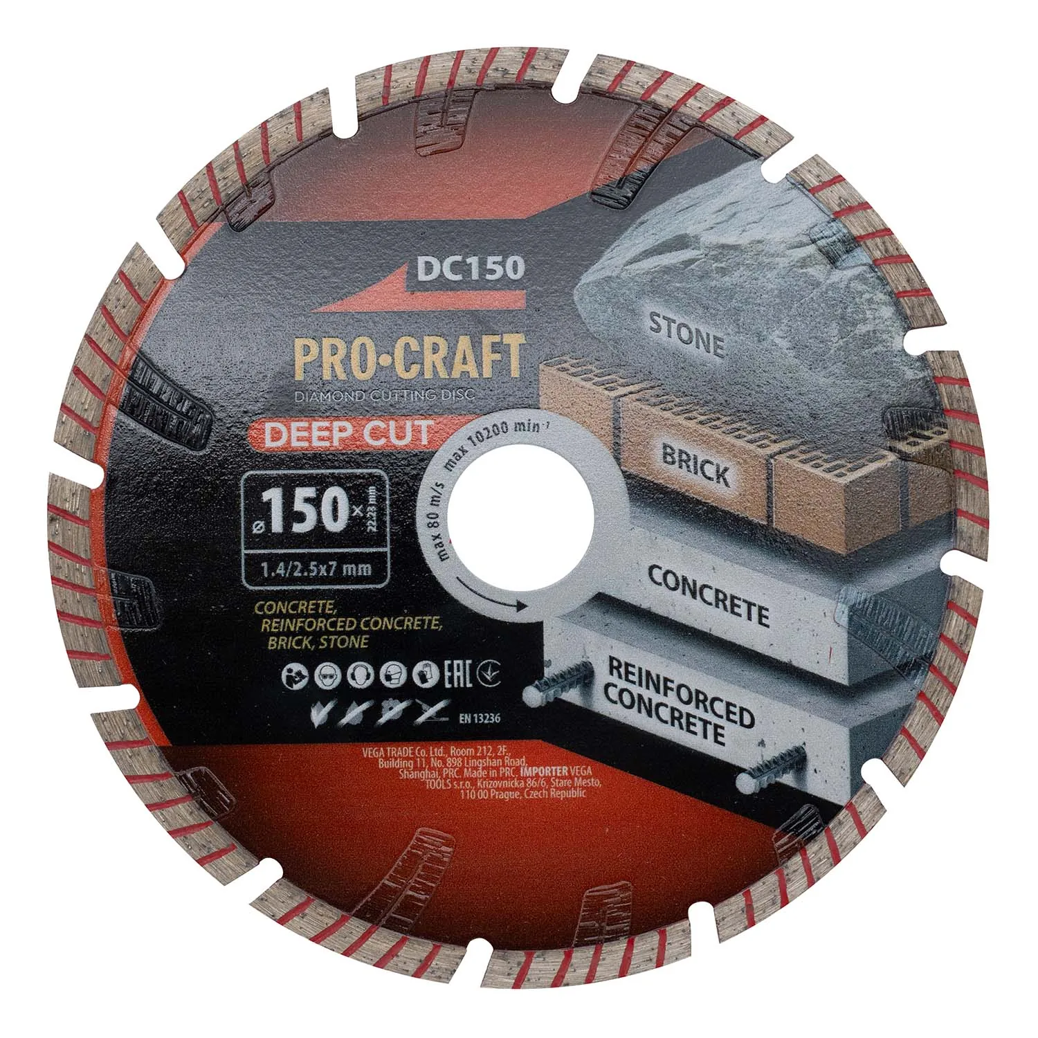 Диск алмазний ріжучий Deep Cut PRO-CRAFT DC-150