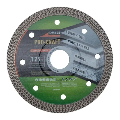Диск алмазний ріжучий  Ceramic PRO-CRAFT DM-125
