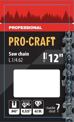 Ланцюг для ланцюгової пилки PRO-CRAFT L-1/4.62