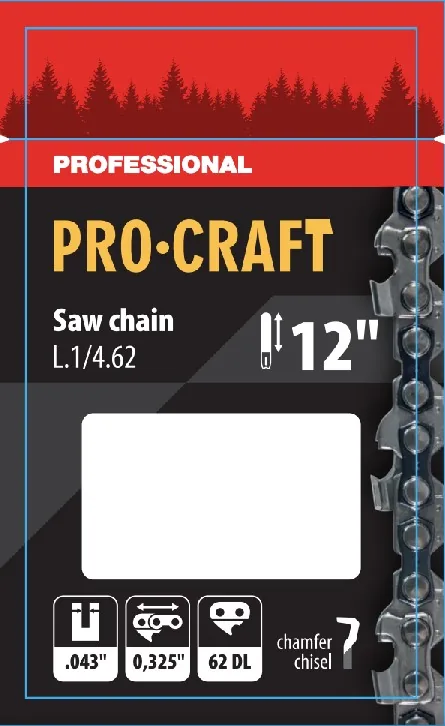 Ланцюг для ланцюгової пилки PRO-CRAFT L-1/4.62