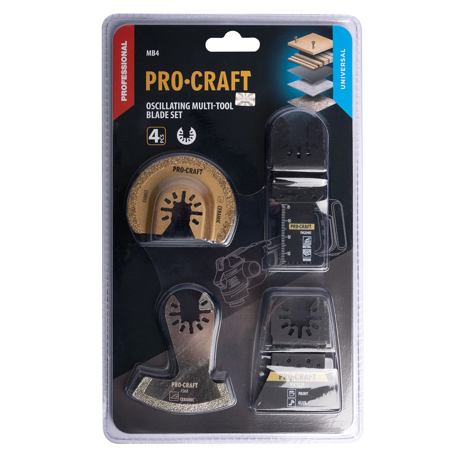 Набір насадок для реноваторів PRO-CRAFT MB-4