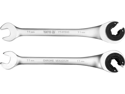 Ключ ріжково-накидний з тріщаткою YATO М11 мм, L= 174 мм