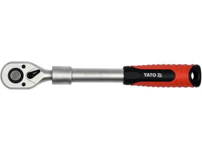Тріщатка YATO : квадрат 1/2", 72T, L= 305-445 мм, телескопічна ручка