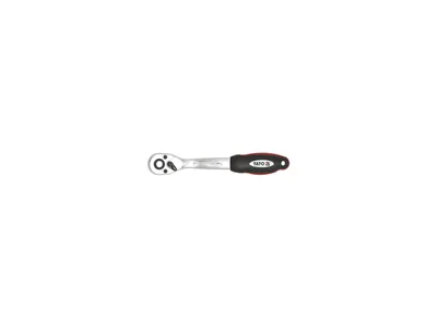 Тріщатка YATO : квадрат 1/2", L= 250 мм, 72T, вигнута ручка