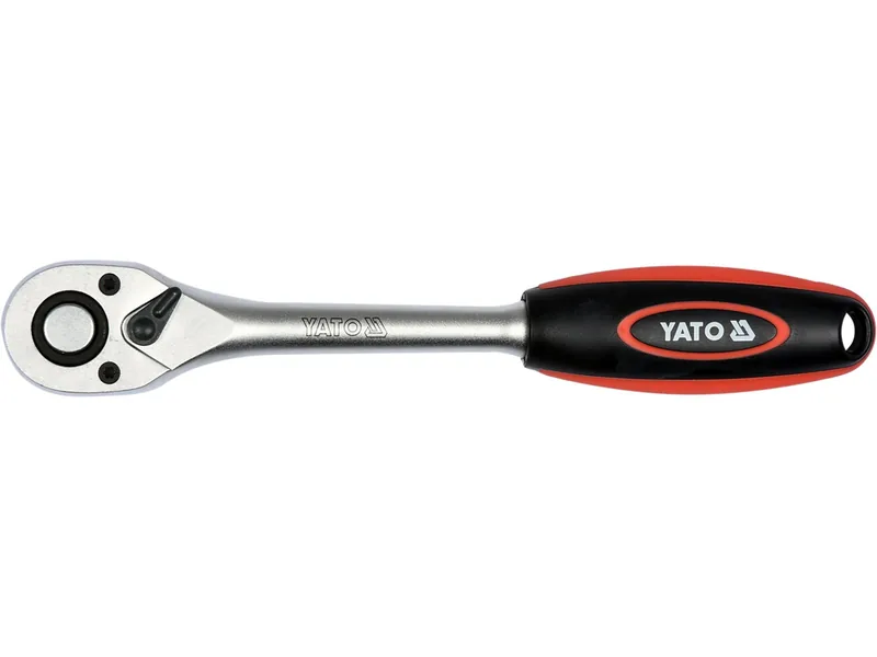 Тріщатка YATO : квадрат 3/8", L= 197 мм, 72T