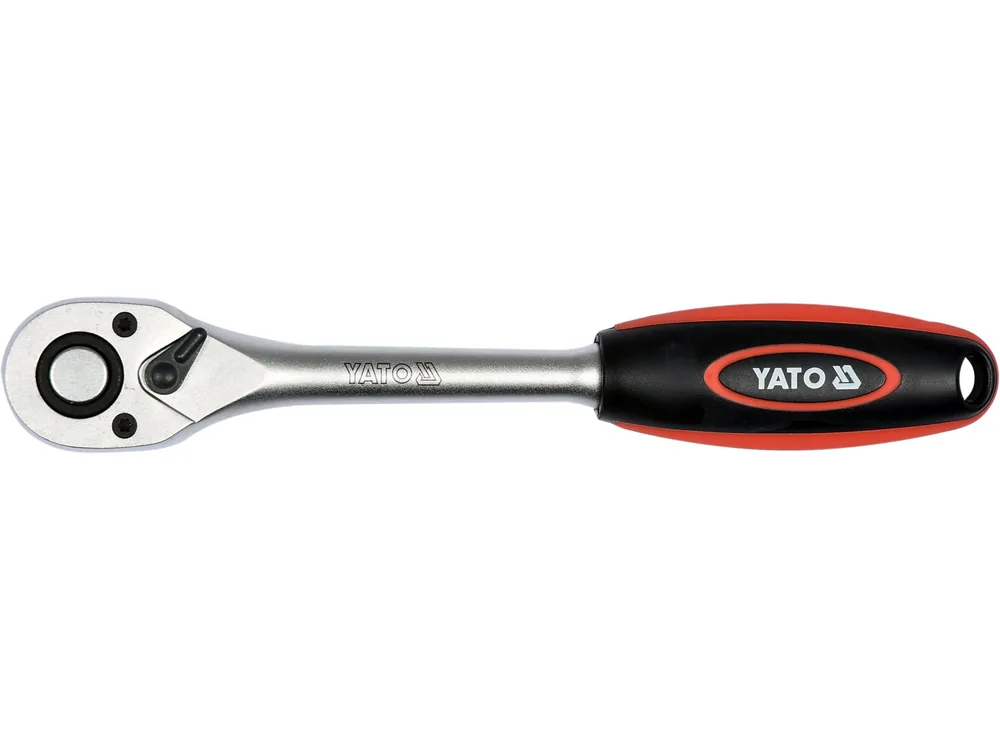 Тріщатка YATO : квадрат 3/8", L= 197 мм, 72T