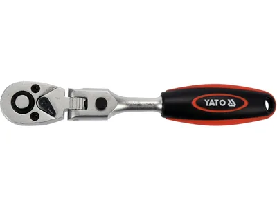 Тріщатка з шарніром YATO, M=1/4"(6,3 мм), L=159 мм