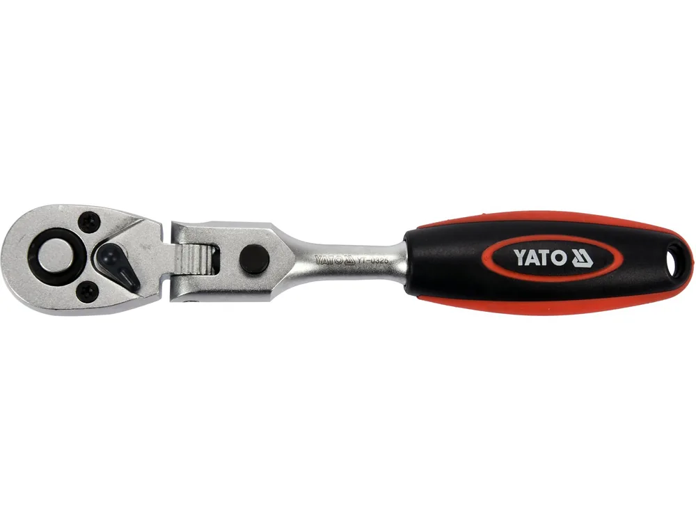 Тріщатка з шарніром YATO, M=1/4"(6,3 мм), L=159 мм