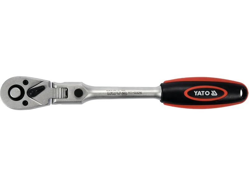 Тріщатка YATO з шарніром, M=3/8"(9,5 мм), L=242 мм