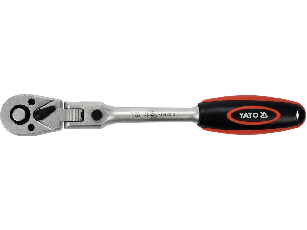 Тріщатка YATO з шарніром, M=3/8"(9,5 мм), L=242 мм