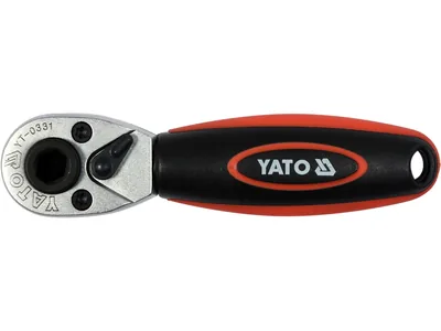 Тріщатка YATO : квадрат 1/4", L= 136 мм, 72T
