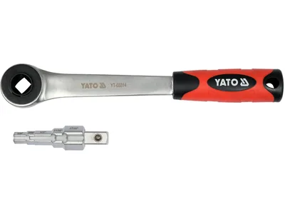 Ключ ступеневий з тріщаткою YATO: квадрат 1/2" для головок 3/8", 29/68", 1/2", 21/32", 27/32"