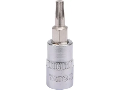 Головка торцева YATO квадрат 1/4 "TORX" Т20, L= 37 мм
