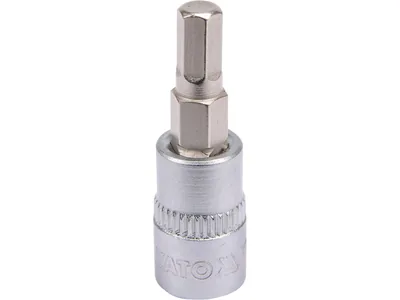 Головка торцева YATO квадрат 1/4". HEX M5, L= 37 мм
