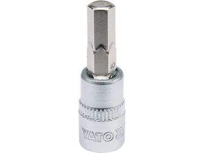 Головка торцева YATO квадрат 1/4". HEX M6, L= 37 мм