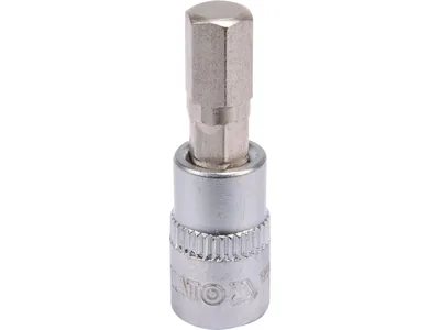 Головка торцева YATO квадрат 1/4 HEX M7, L= 37 мм