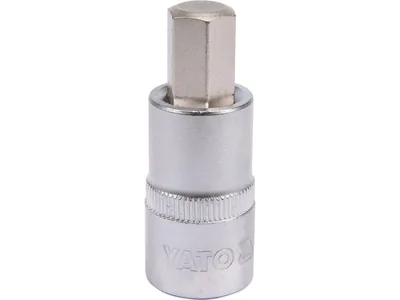 Головка торцева YATO квадрат 1/2 HEX M12, L= 55 мм