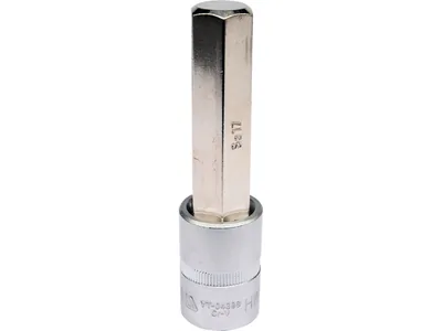 Головка торцева YATO квадрат 1/2 HEX M17, L= 100 мм. подовжена