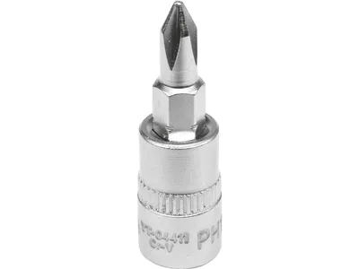 Головка торцева YATO кадрат 1/4 "Philips" PH1, L= 37 мм