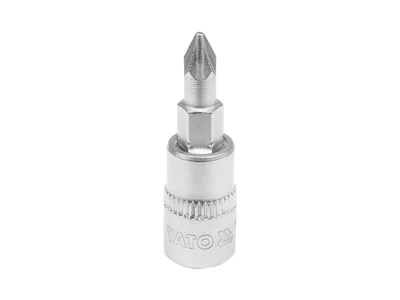 Головка торцева YATO квадрат 1/4 "Pozidriv" PZ1, L= 37 мм
