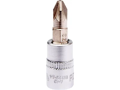 Головка торцева YATO квадрату 1/4 "Pozidriv" PZ2, L= 37 мм