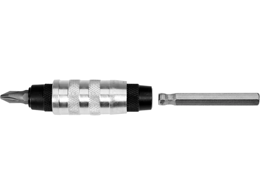 Тримач-адаптер магнітний рухомий YATO : HEX - 1/4", L= 100 мм, під кутом 15°, CrV(DW)