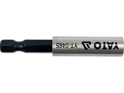 Тримач насадок викруткових YATO : 1/4", L= 60 мм. магнітний