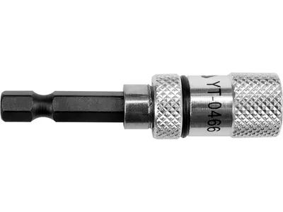 Тримач насадок викруткових YATO : 1/4", L= 60 мм. магнітний