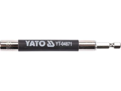 Тримач насадок викруткових YATO : HEX - 1/4", L= 120 мм. магнітний