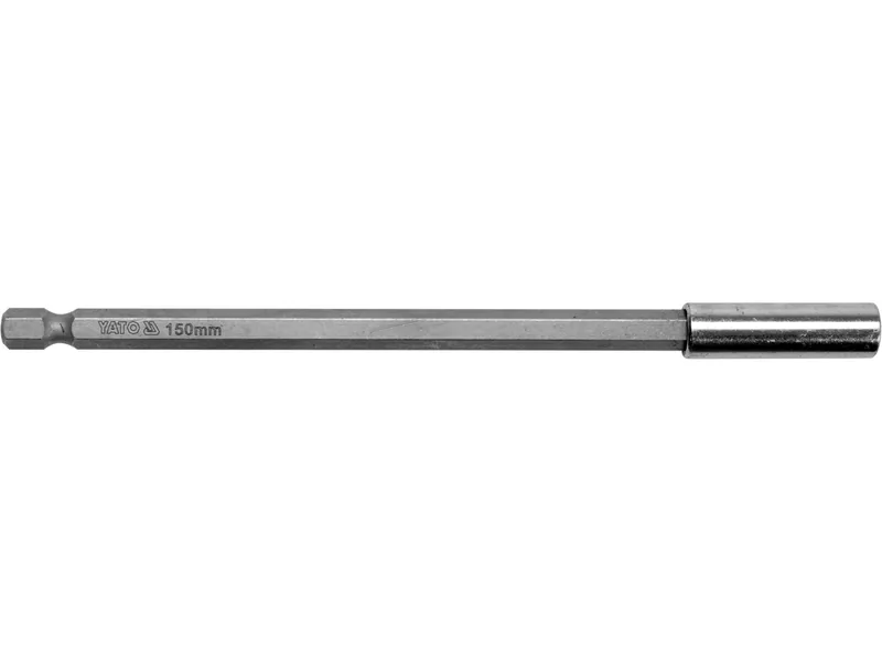 Тримач адаптер насадок викруткових YATO : HEX-1/4", L= 150 мм. магнітний