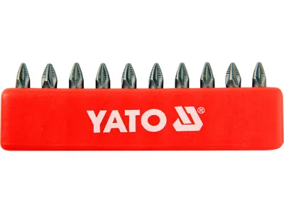 Набір насадок викруткових YATO : "Pozidriv" РZ1 x 25 мм. HEX 1/4" 10 шт.