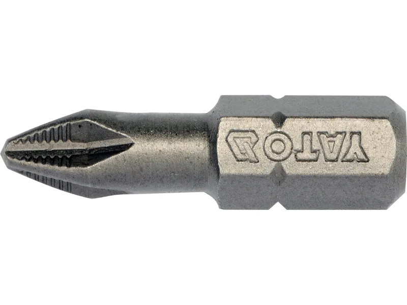 Насадка викруткова YATO : "Philips" PН2 x 25 мм. HEX 1/4". 10 (Уп/Шт.)