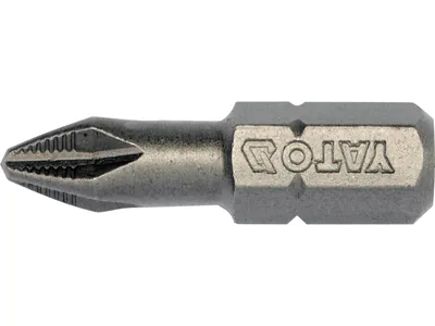 Насадка викруткова YATO : "Philips" PН2 x 25 мм. HEX 1/4". 10 (Уп/Шт.)