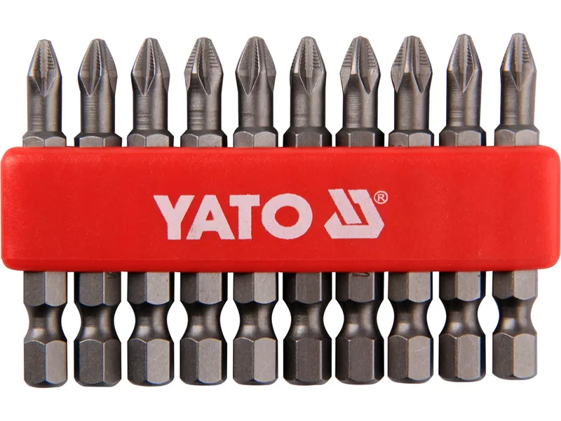 Насадка викруткова YATO : "Philips" PН2 x 50 мм. HEX 1/4". 10 (Уп/Шт.)