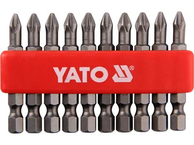 Насадка викруткова YATO : "Philips" PН2 x 50 мм. HEX 1/4". 10 (Уп/Шт.)