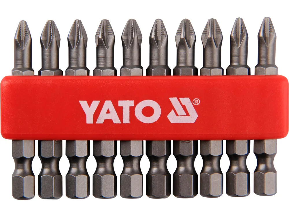 Насадка викруткова YATO : "Philips" PН2 x 50 мм. HEX 1/4". 10 (Уп/Шт.)
