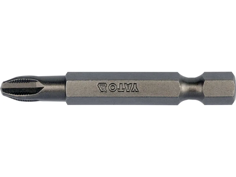 Насадка викруткова з NON SLIP SYSTEM хрестовидним шліцом YATO: PН3 x 50 мм. шпиндель HEX 1/4". 10 шт