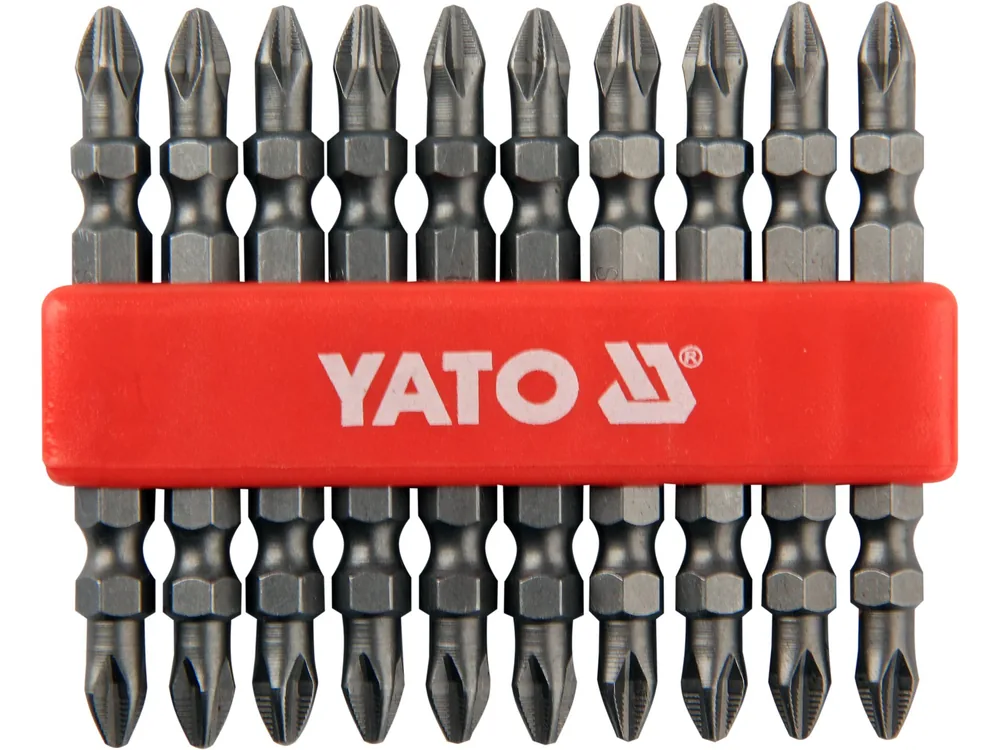 Насадка викруткова двостороння YATO : Philips РН2 - PH2, L= 65 мм. 10 (Уп/Шт.)