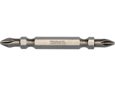 Насадка викруткова двостороння YATO : Philips РН2 - PH2, L= 65 мм. 10 (Уп/Шт.)