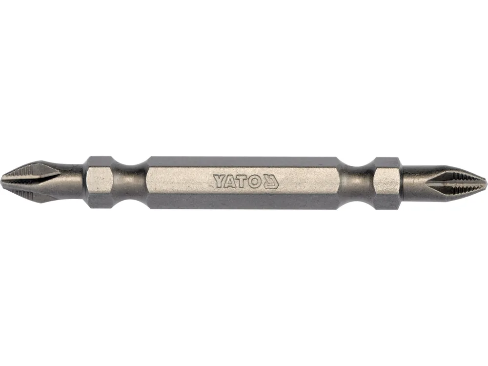 Насадка викруткова двостороння YATO : Philips РН2 - PH2, L= 65 мм. 10 (Уп/Шт.)