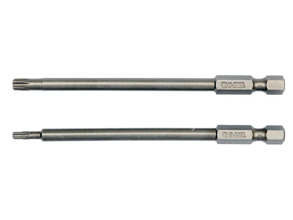 Набір насадок викруткових YATO : "TORX SECURITY" T10/T25, квадрат 1/4", L=100мм. 2 шт.