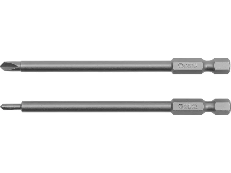 Набір насадок викруткових YATO : "TRI-WING" #0-#1, квадрат 1/4", L= 100 мм. 2 шт.