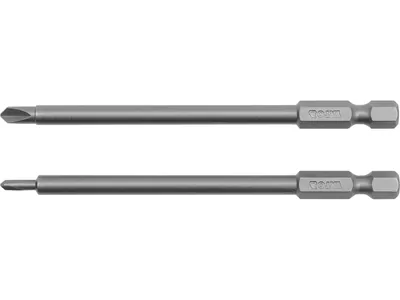 Набір насадок викруткових YATO : "TRI-WING" #0-#1, квадрат 1/4", L= 100 мм. 2 шт.