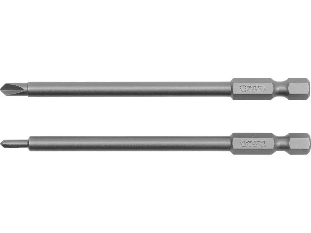 Набір насадок викруткових YATO : "TRI-WING" #0-#1, квадрат 1/4", L= 100 мм. 2 шт.