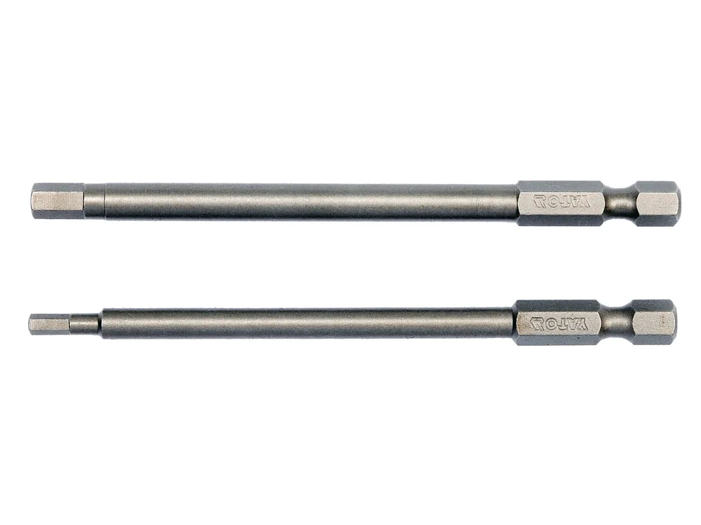 Набір насадок викруткових YATO : "HEX TAMPER" 3мм,5мм, квадрат 1/4", L= 100 мм. 2шт.