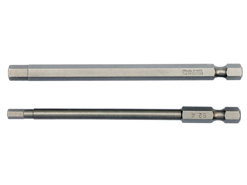Набір насадок викруткових YATO : "HEX-TAMPER" 4 , 6 мм, квадрат 1/4", L= 100 мм. 2шт.