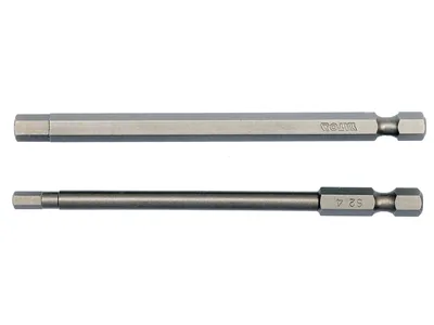 Набір насадок викруткових YATO : "HEX-TAMPER" 4 , 6 мм, квадрат 1/4", L= 100 мм. 2шт.
